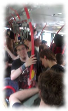 Shuttlebus nach Wacken.