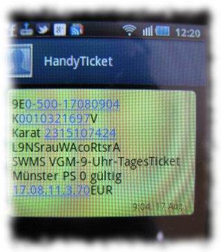 SMS-Busfahrschein.