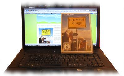 Ulfs Notebook mit der DVD-Hlle.