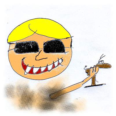 Karikatur Heino mit Bambi.