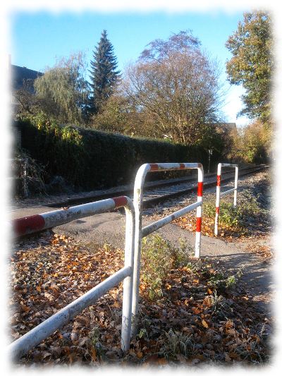 Bahnbergang (unbeschrankt) in Gremmendorf.