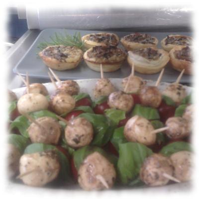 Fingerfood, angerichtet.