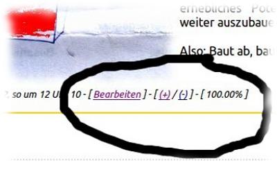 Screenshot der Anstimmungsgelegenheit.