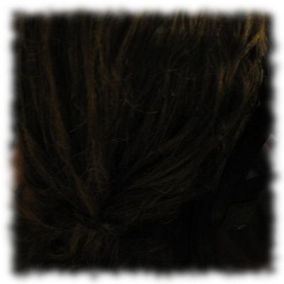 Die Haare sind nun ausgewaschen.