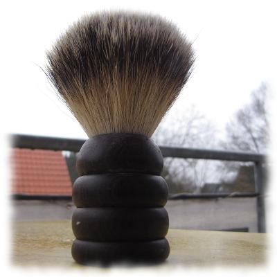 Mein Rasierpinsel mit Silberspitz.