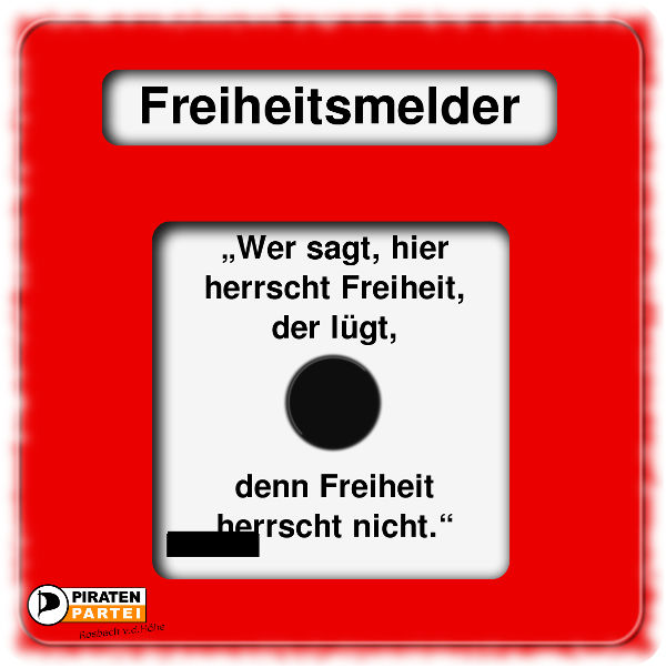 Freiheitsmelder, Beschreibung siehe Artikel.
