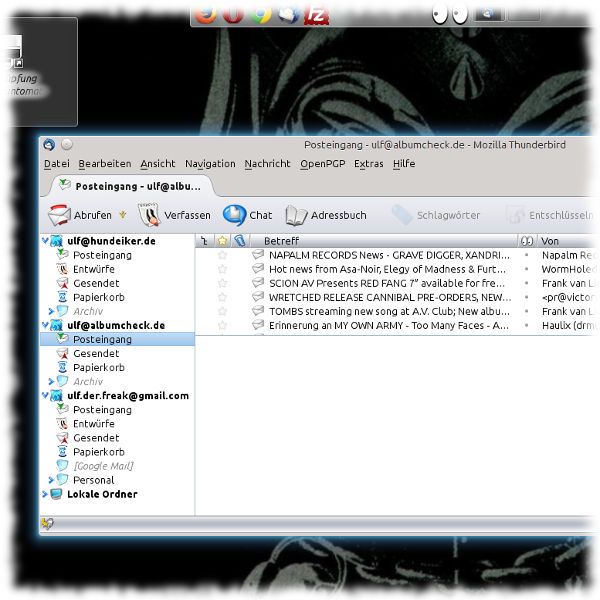 Screenshot Ausschnitt KDE-Desktop.
