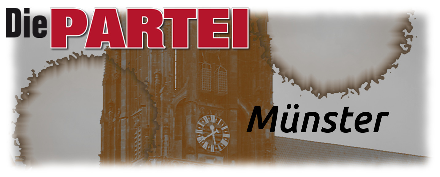 Banner der Partei Die PARTEI Mnster.