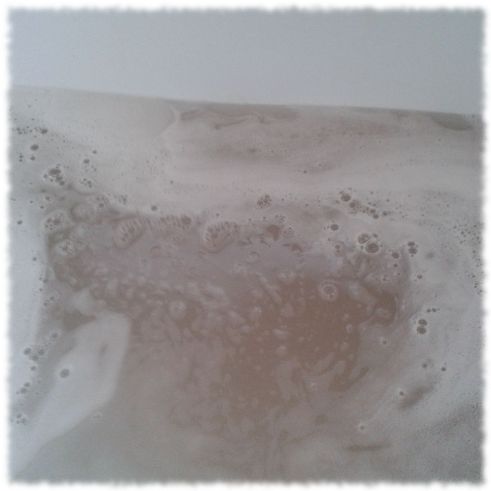 Extrem schmutziges Duschwasser.