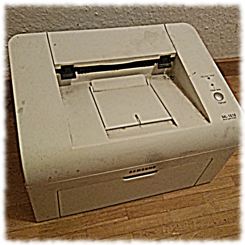 Mein alzter Drucker.