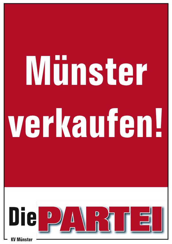 PARTEI-Plakat Mnster verkaufen!