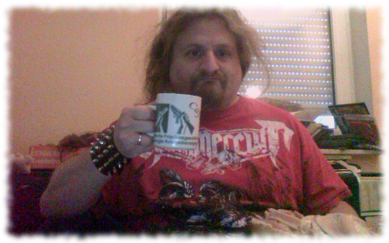 Frhstck mit Ulf, Brtchen und Kaffee.