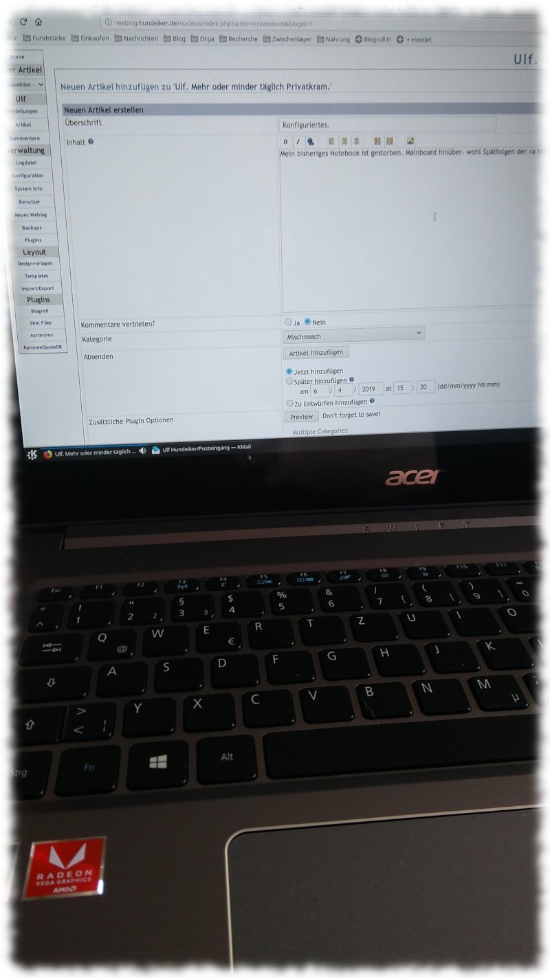 neues Notebook