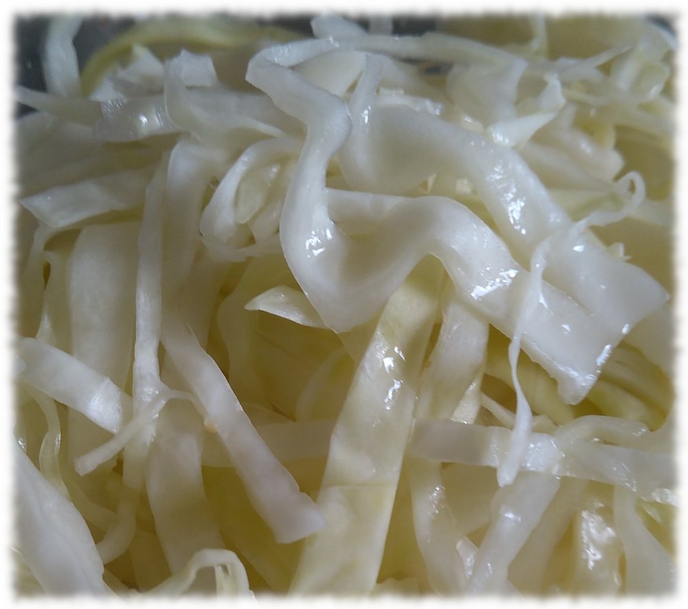 Selbstgemachtes Sauerkraut.