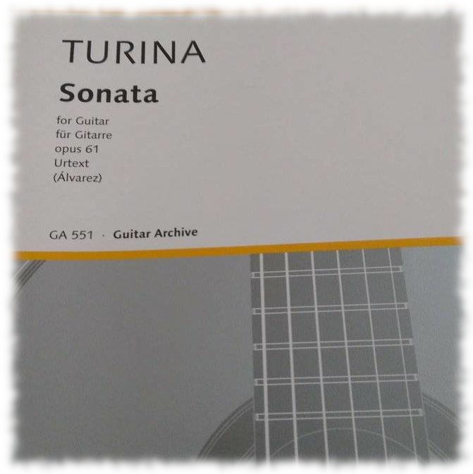 Ausschnitt Cover der Urtextausgabe der Sonate Op. 61 von Joaqun Turina