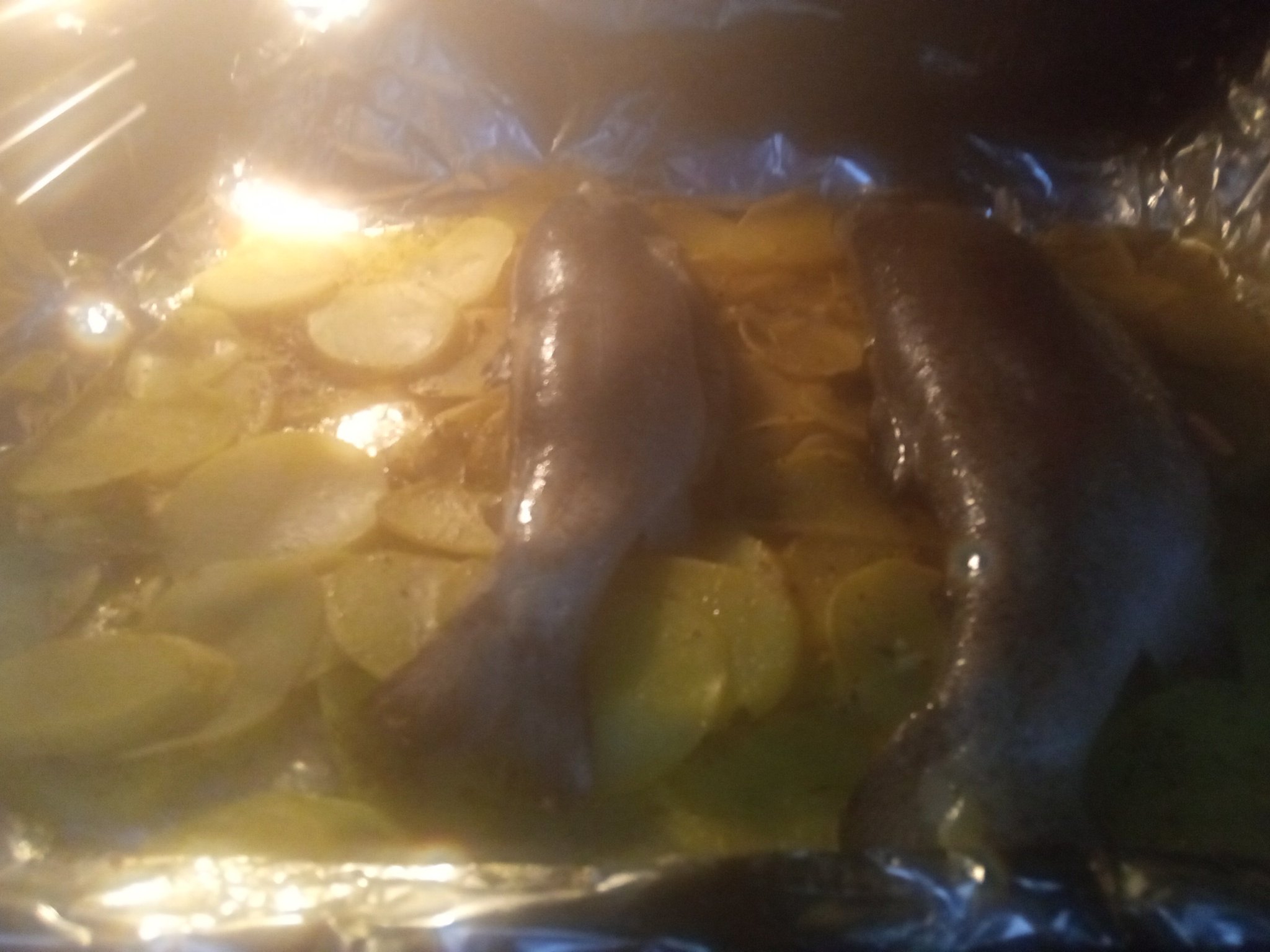 Forellen im Ofen, siehe Rezept